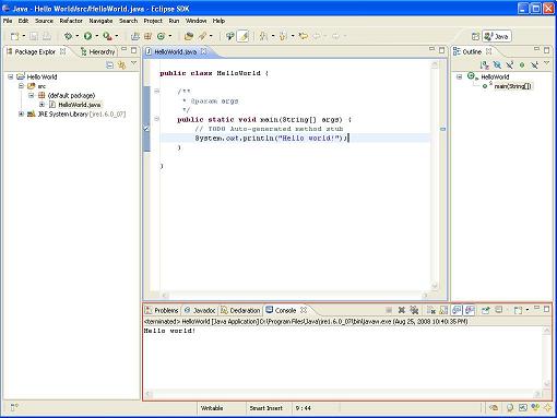 How to write a java program in eclipse