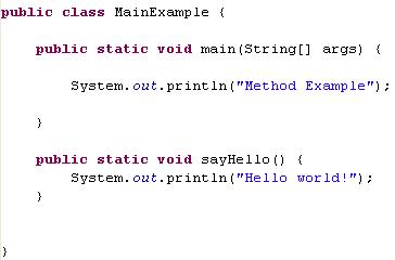 java methods method example code program easy use intro thing need last