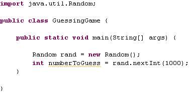 Guessing Game Example Game With Basic Java